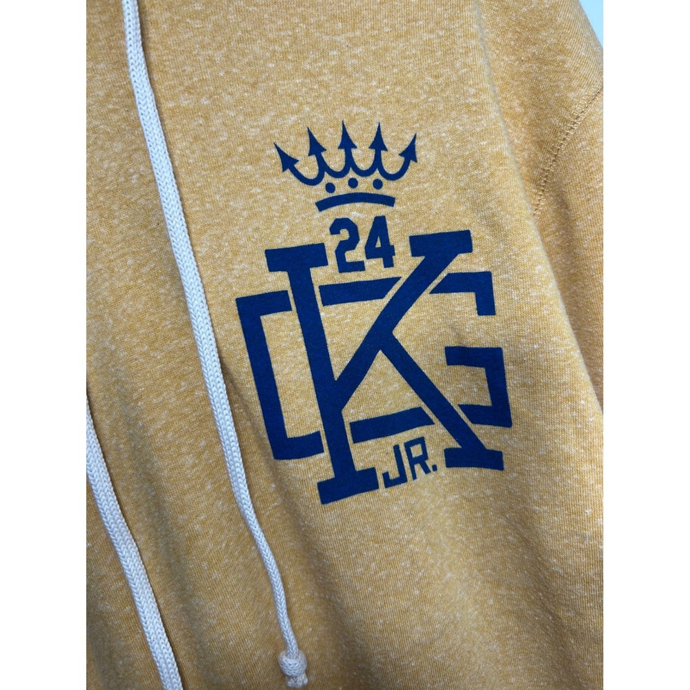 Roots of Fight Ken Griffey Jr Seattle 1989 Hoodie Mustard Yellow Mens Large - Picture 5 of 5